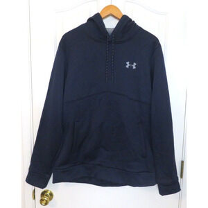 Under Armour Men's Storm Loose Fit Hoodie Sweatshirt Blue Fleece Lined - Size L